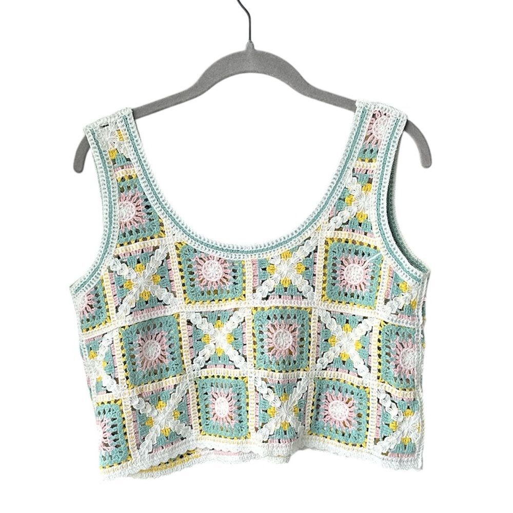 Kirious Los Angeles Crotchet Crop Tank Size M - Picture 2 of 4